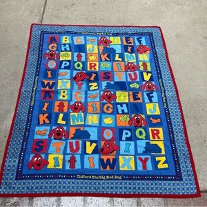Clifford the Big Red Dog Blanket Blue